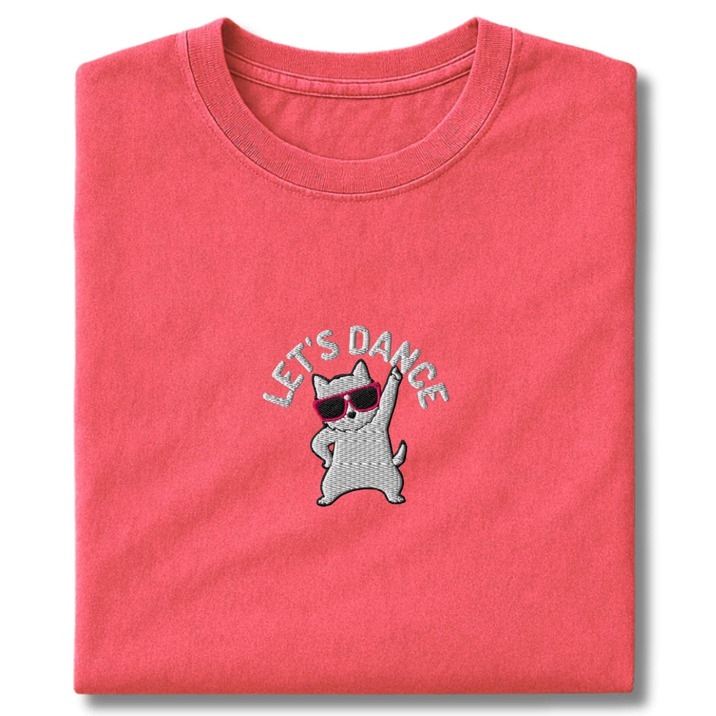 Embroidered westie Lets Dance T-Shirt