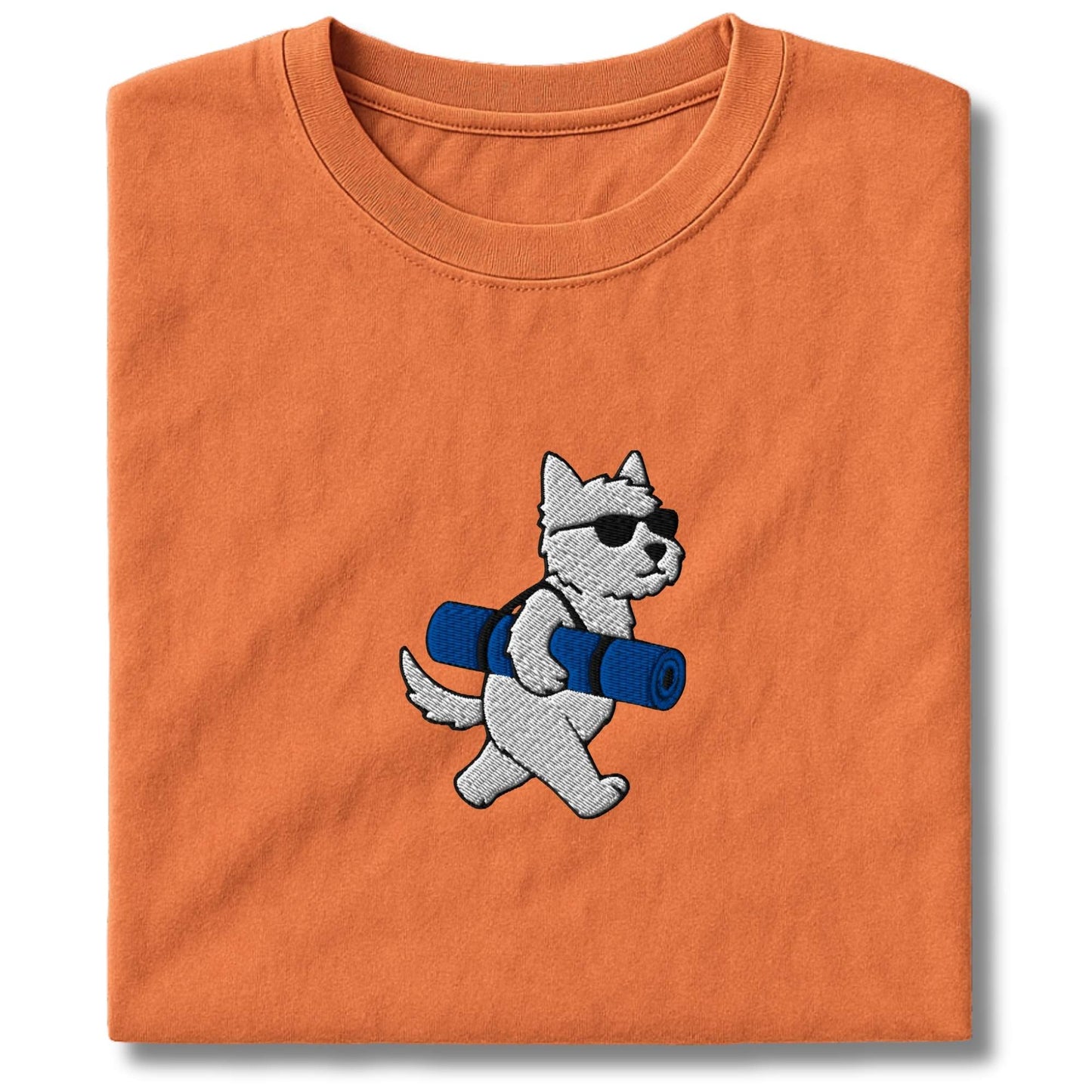 Embroidered Westie Yoga T-Shirt