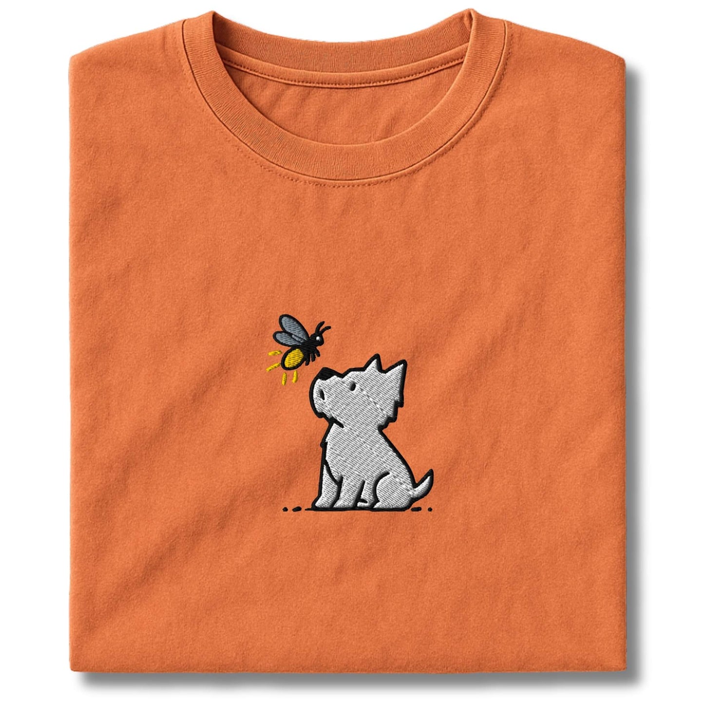 Embroidered Westie and Firefly T-Shirt