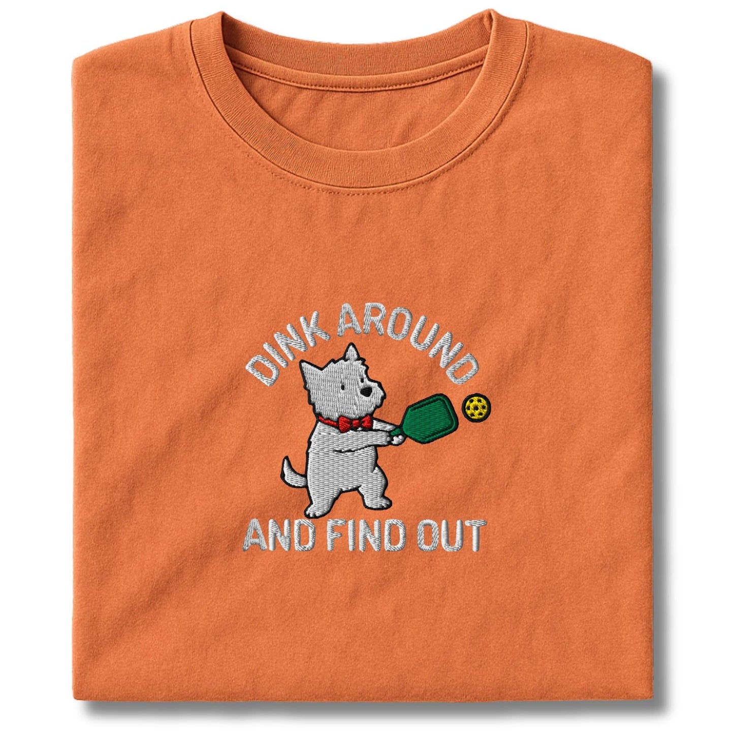 Embroidered Westie Dink Around T-Shirt