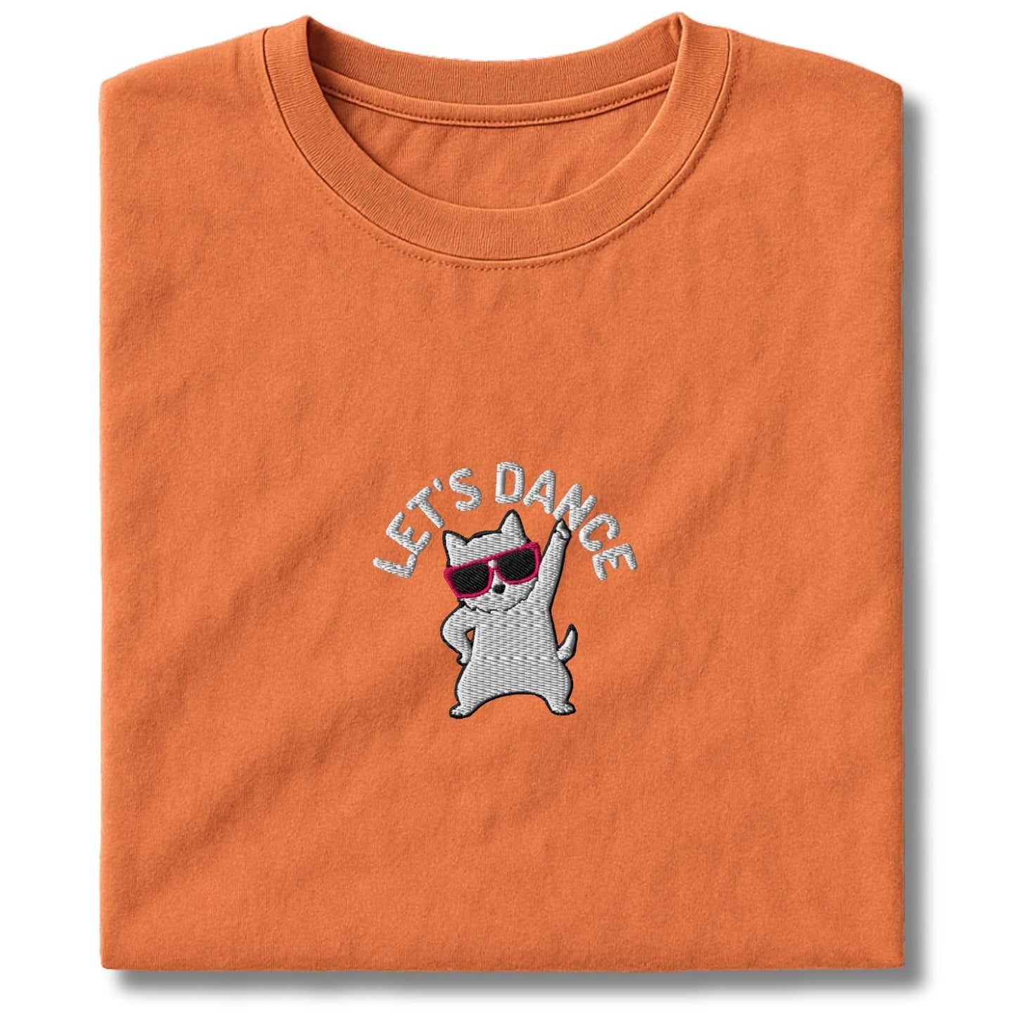 Embroidered westie Lets Dance T-Shirt