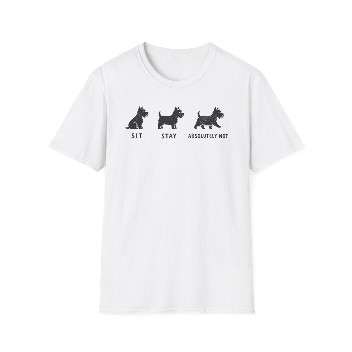 Absolutely Not Westie Tee - White