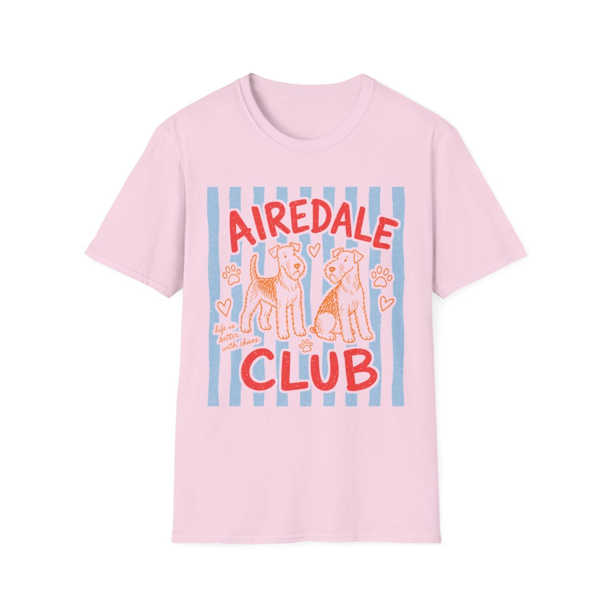Airedale Club Tee - Light Pink