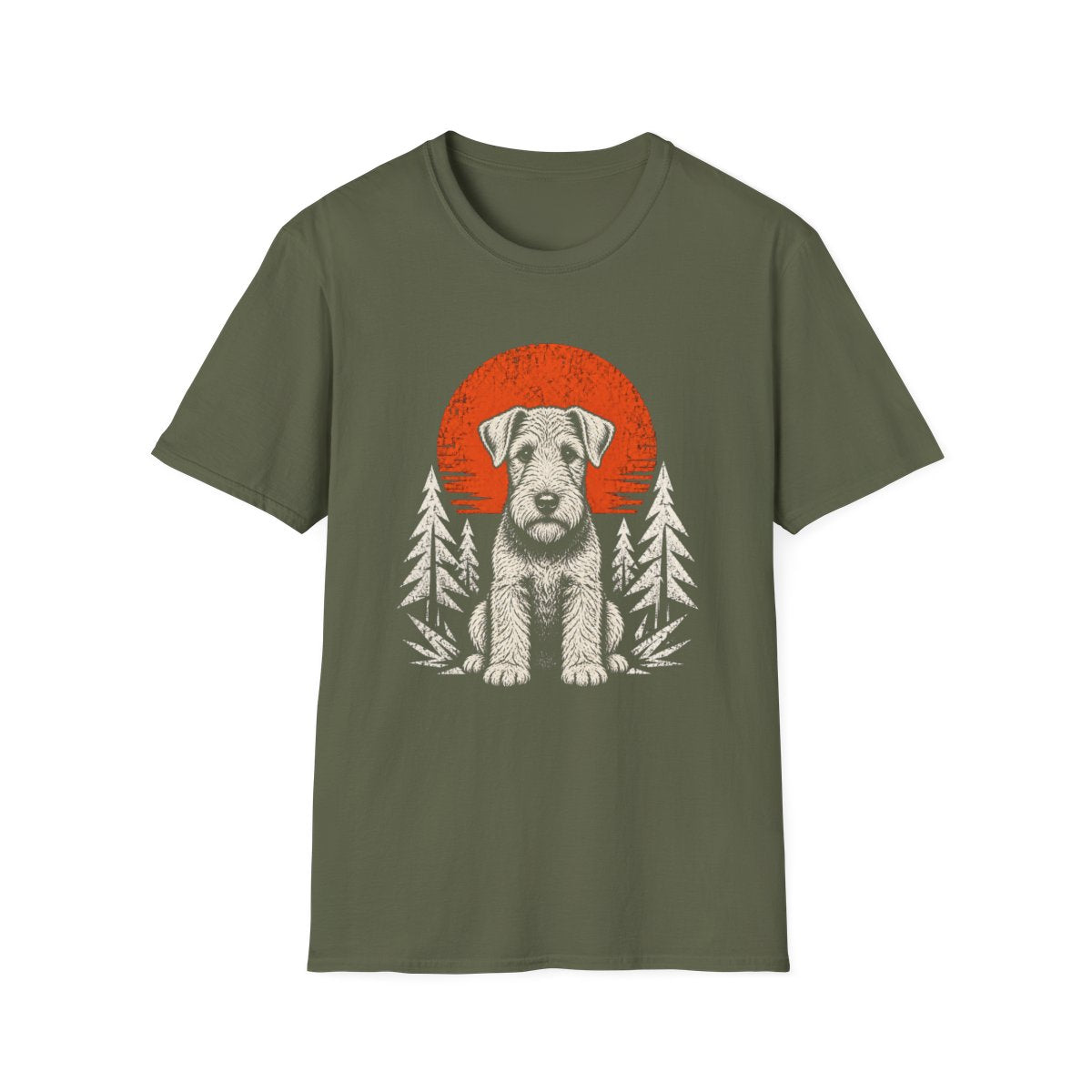 Airedale Terrier Adventure Club Tee - Military Green