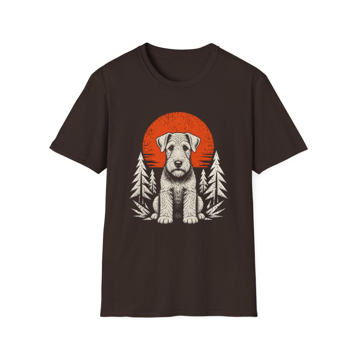 Airedale Terrier Adventure Club Tee - Dark Chocolate