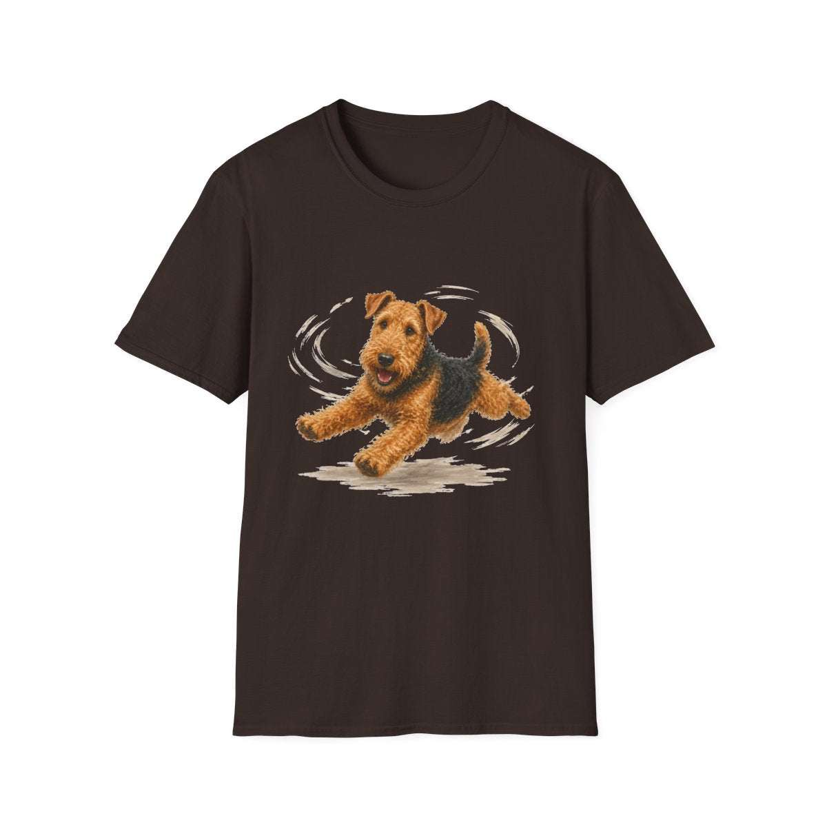 Airedale Terrier Certified Zoomies Champion Tee - Dark Chocolate