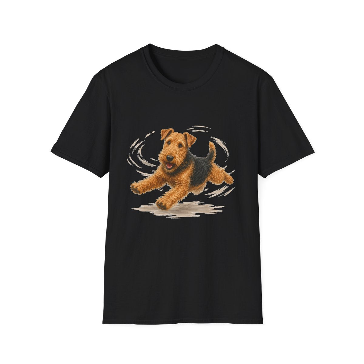 Airedale Terrier Certified Zoomies Champion Tee - Black