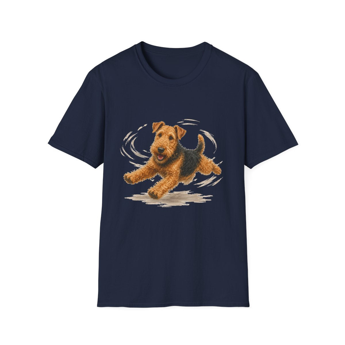 Airedale Terrier Certified Zoomies Champion Tee - Navy
