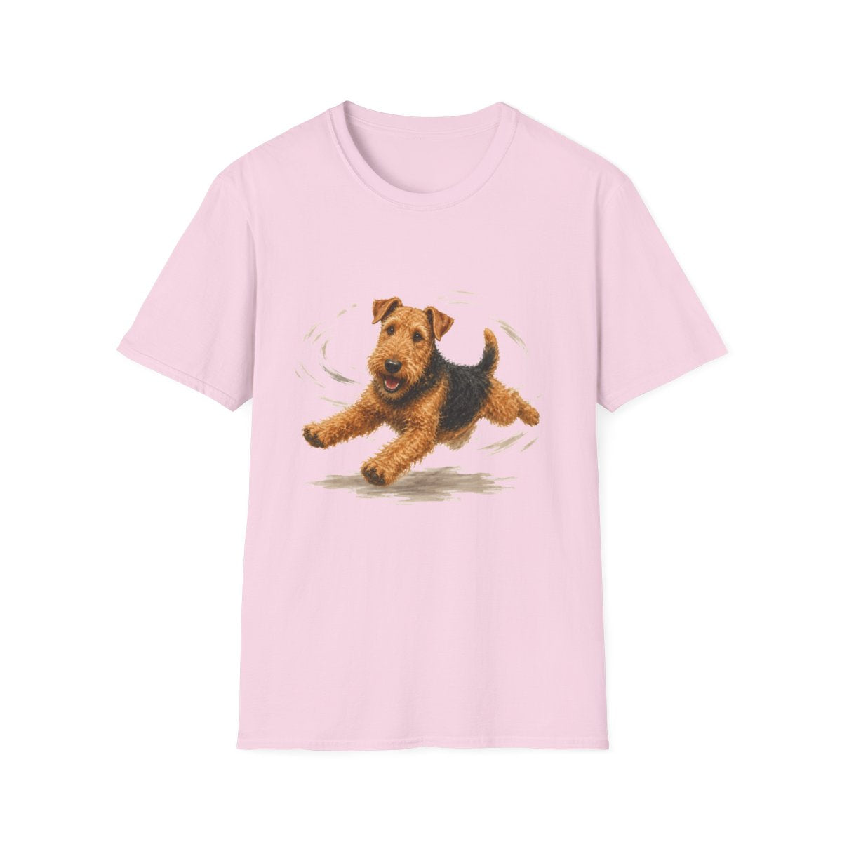 Airedale Terrier Certified Zoomies Champion Tee - Light Pink