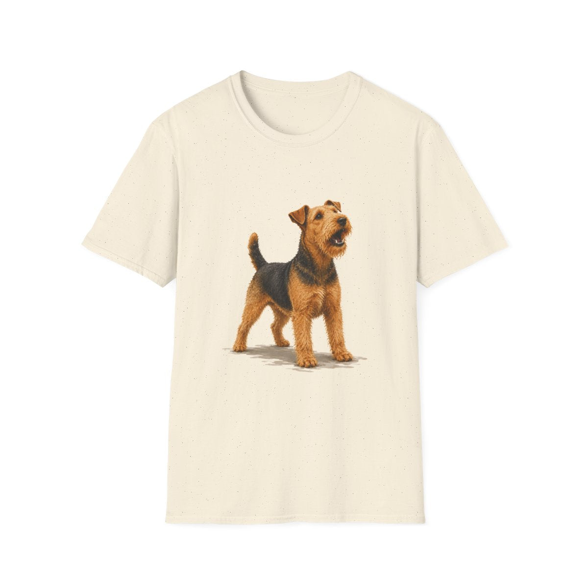 Airedale Terrier Head Of Security Tee - Natural