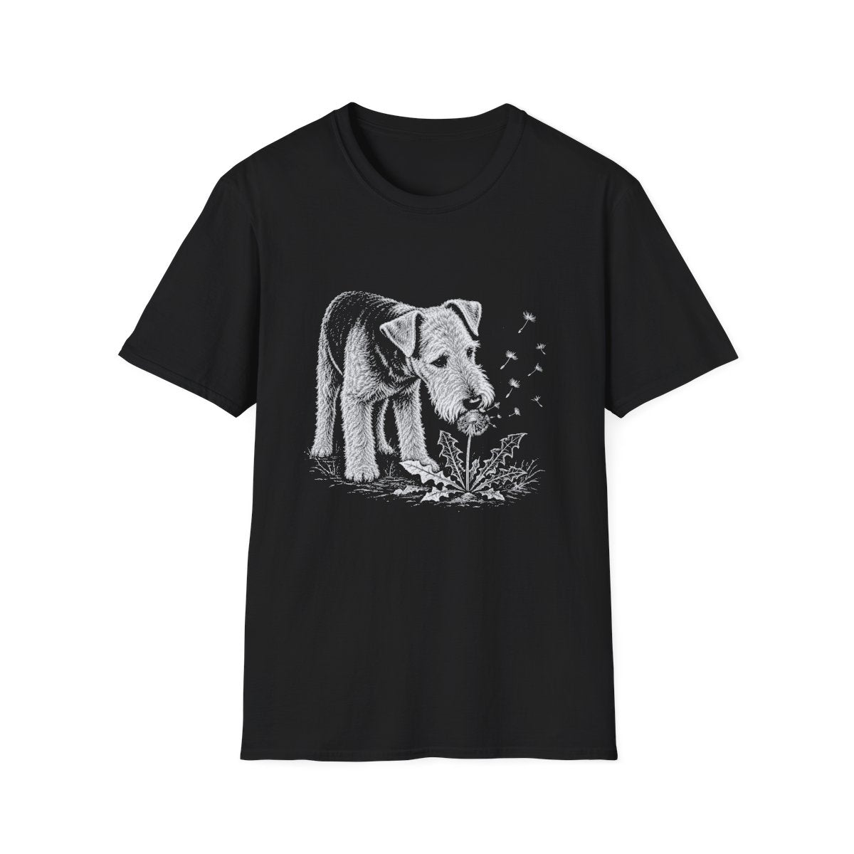 Airedale Terrier Make A Wish Tee - Black
