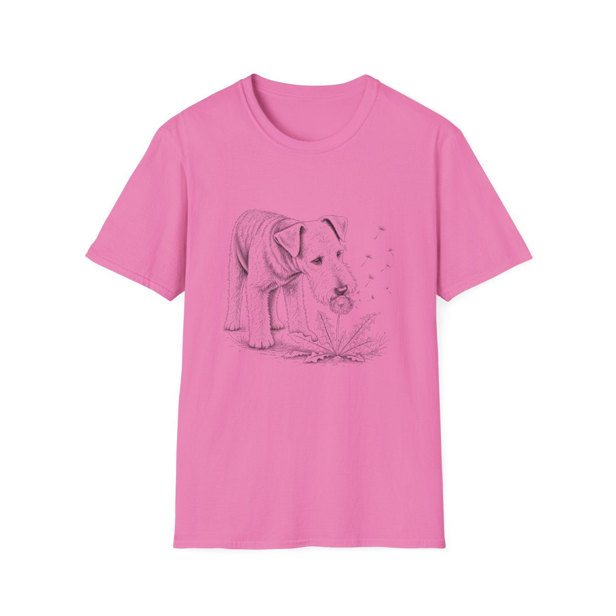 Airedale Terrier Make A Wish Tee - Azalea