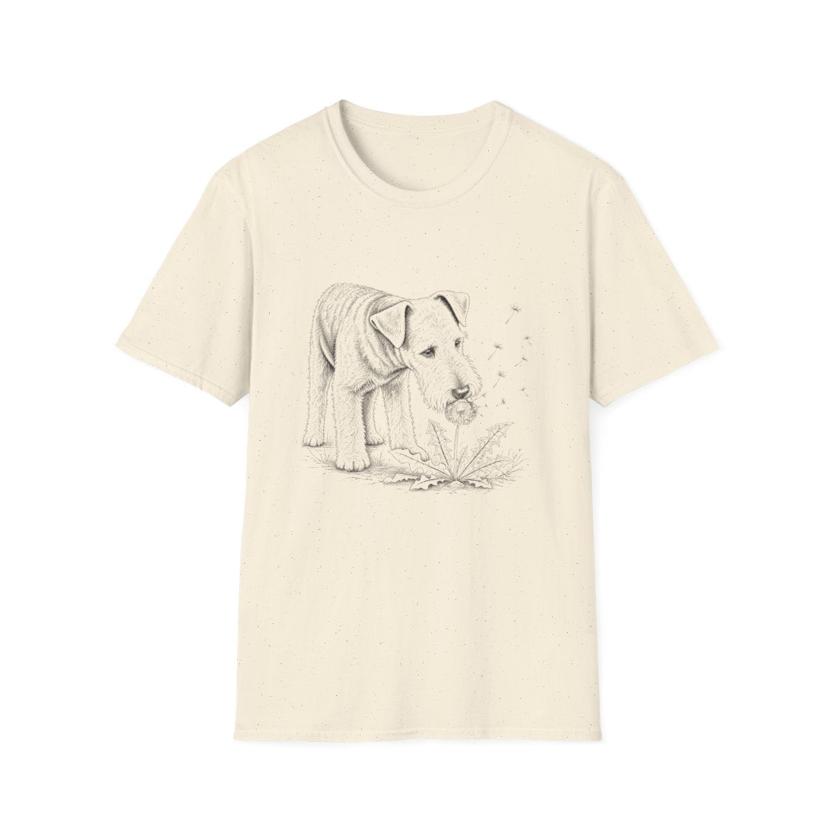 Airedale Terrier Make A Wish Tee - Natural