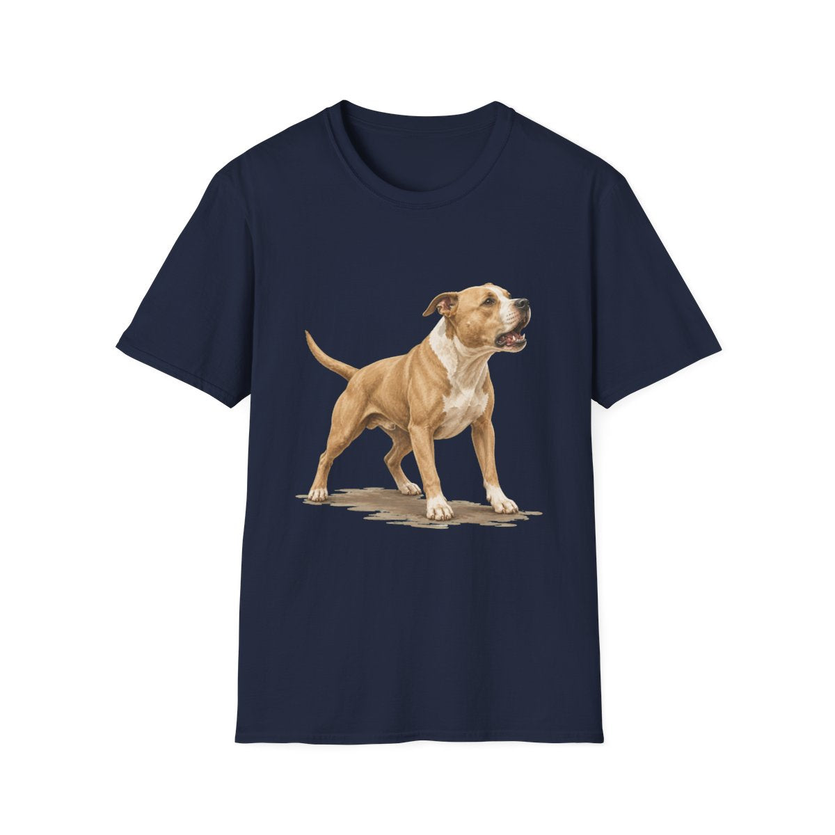 American Pit Bull Terrier Head Of Security Tee - Navy