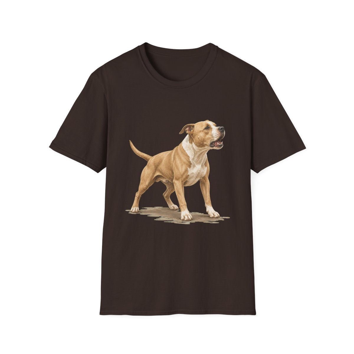 American Pit Bull Terrier Head Of Security Tee - Dark Chocolate