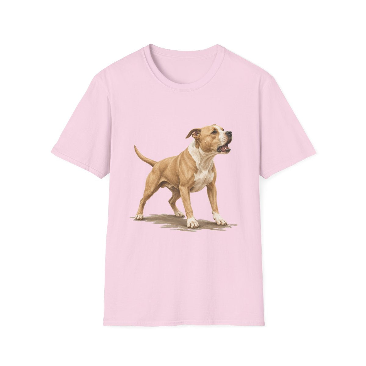 American Pit Bull Terrier Head Of Security Tee - Light Pink
