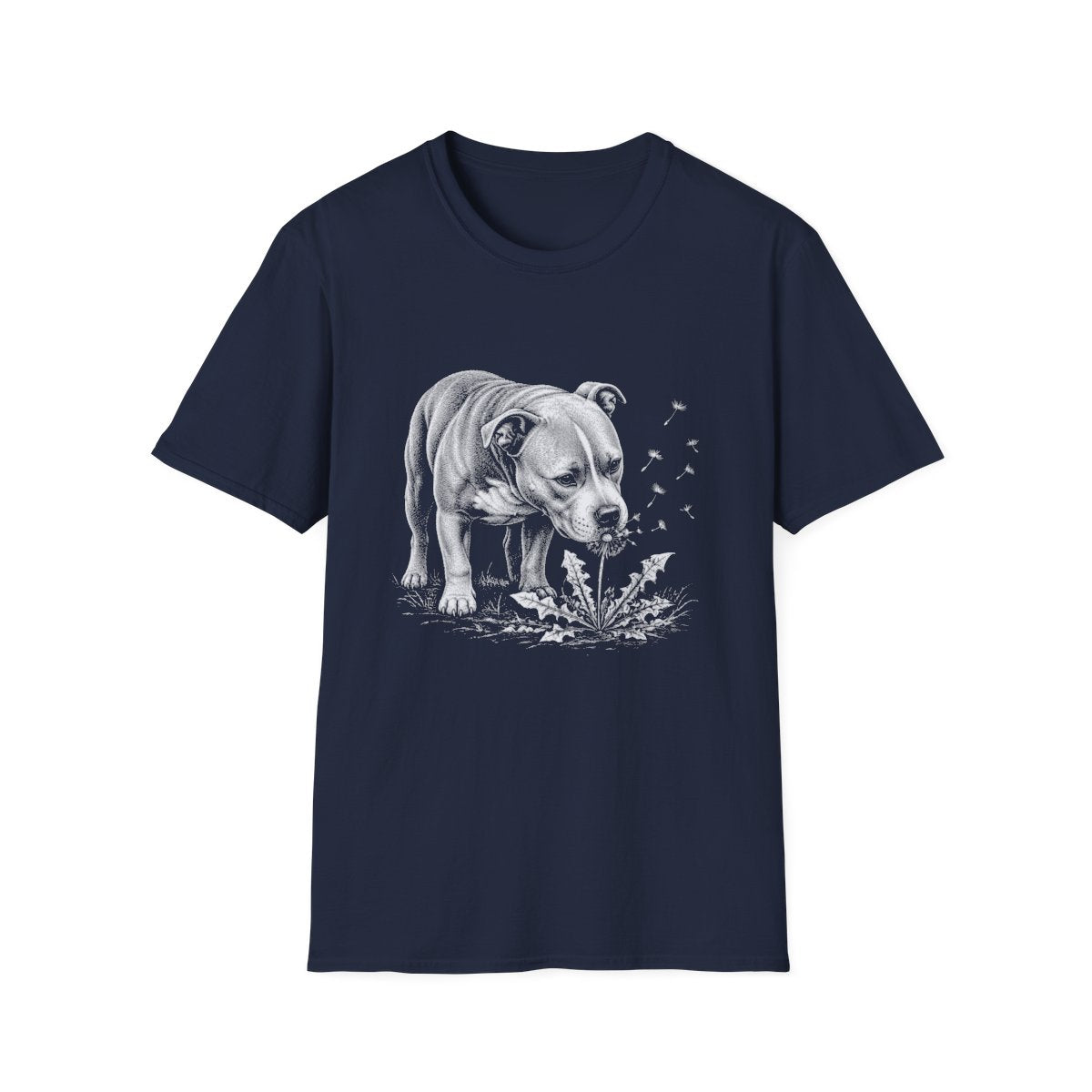 American Pit Bull Terrier Make A Wish Tee - Navy