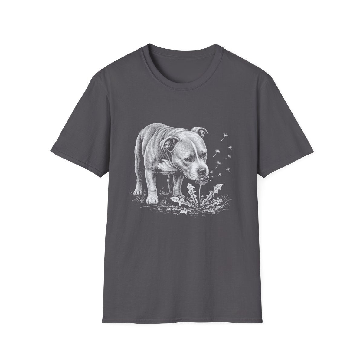 American Pit Bull Terrier Make A Wish Tee - Charcoal