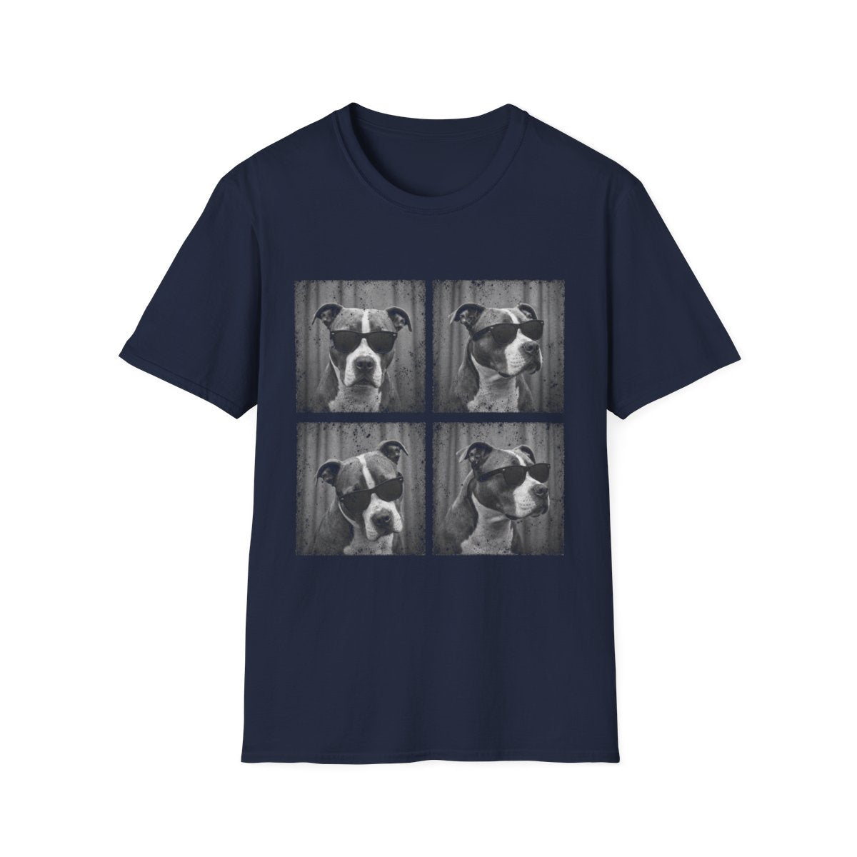 American Pit Bull Terrier Photo Booth Tee - Navy