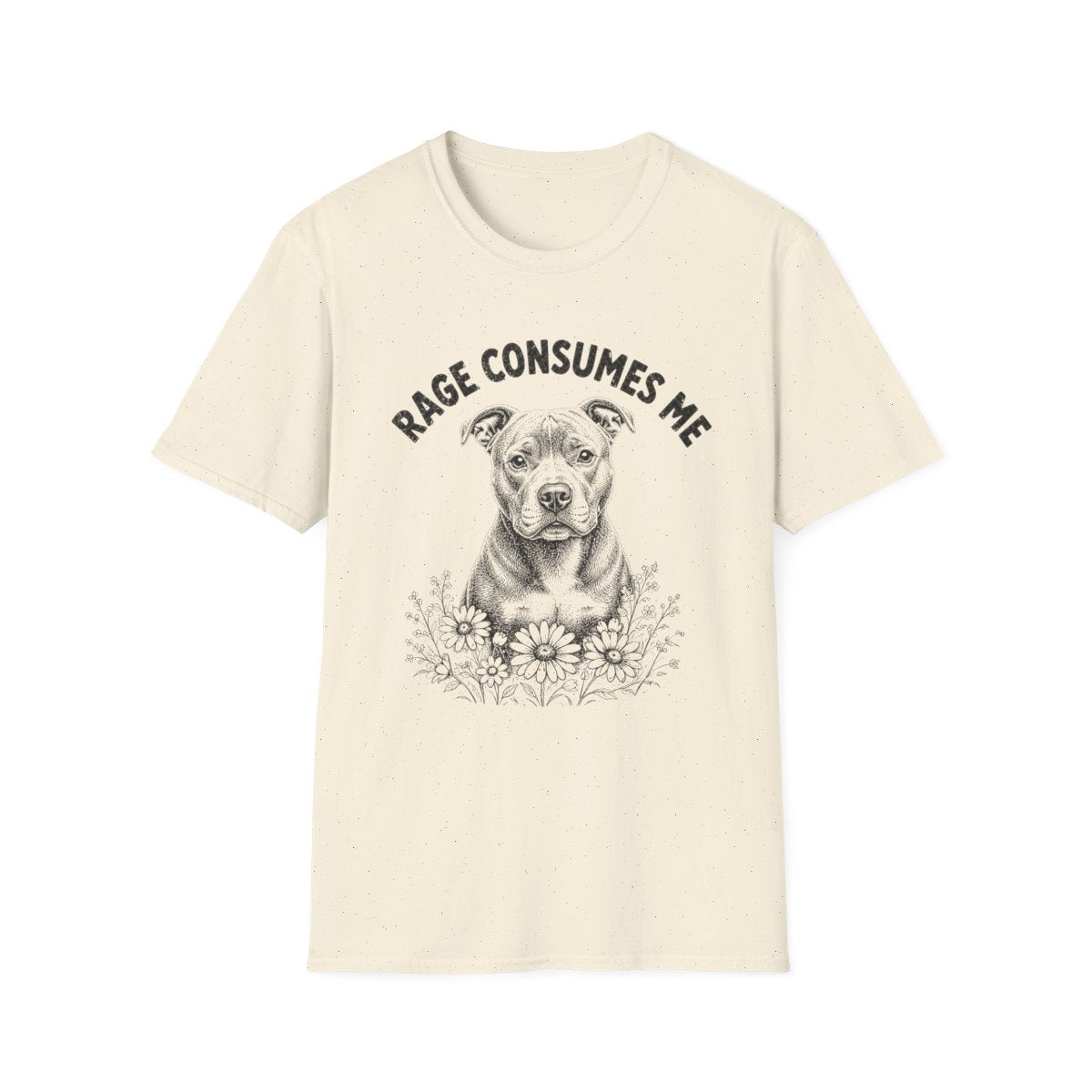 American Pit Bull Terrier Rage Consumes Me Tee - Natural
