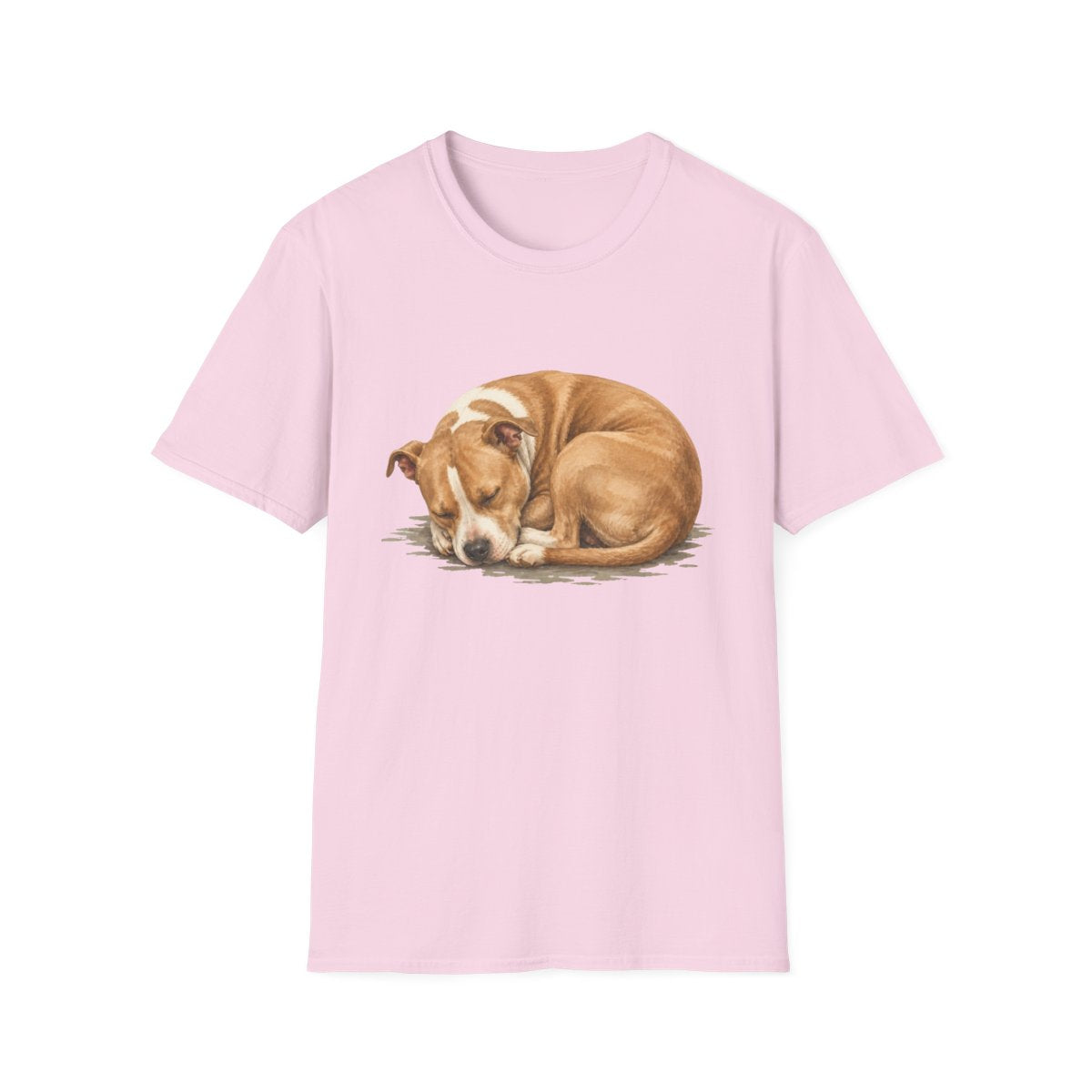 American Pit Bull Terrier Rest At Last Tee - Light Pink