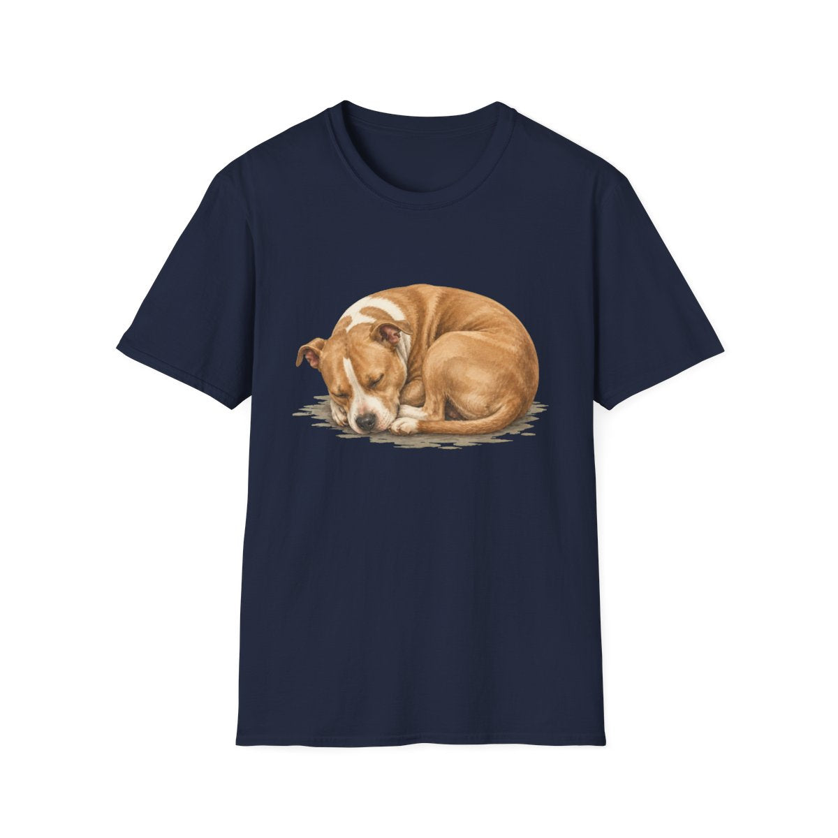 American Pit Bull Terrier Rest At Last Tee - Navy