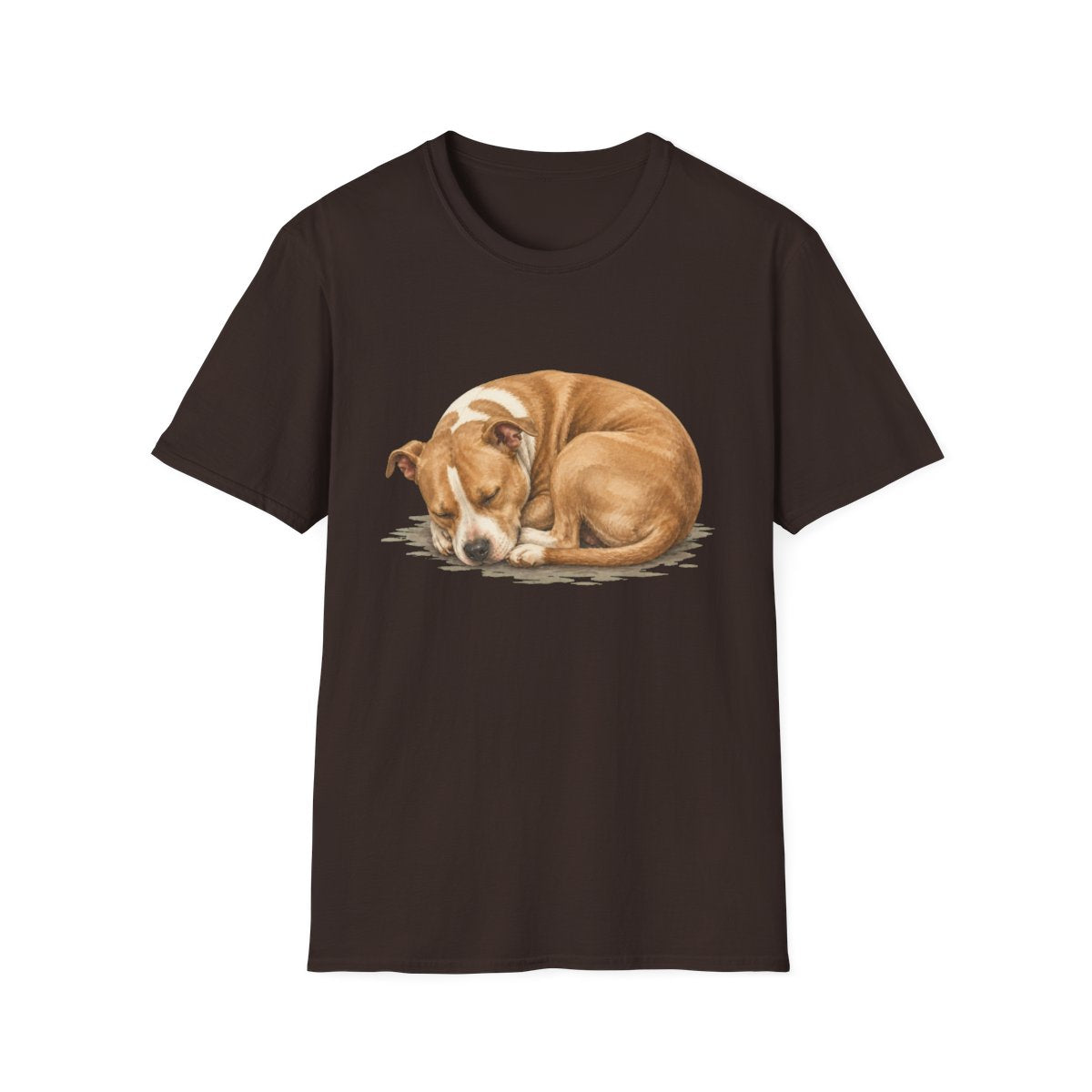 American Pit Bull Terrier Rest At Last Tee - Dark Chocolate