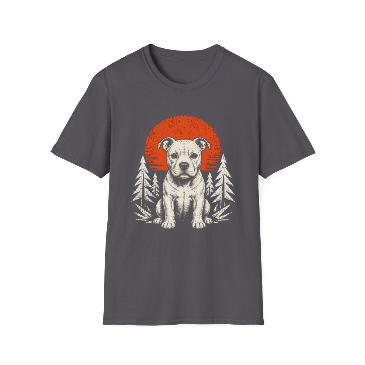 American Staffordshire Terrier Adventure Club Tee - Charcoal