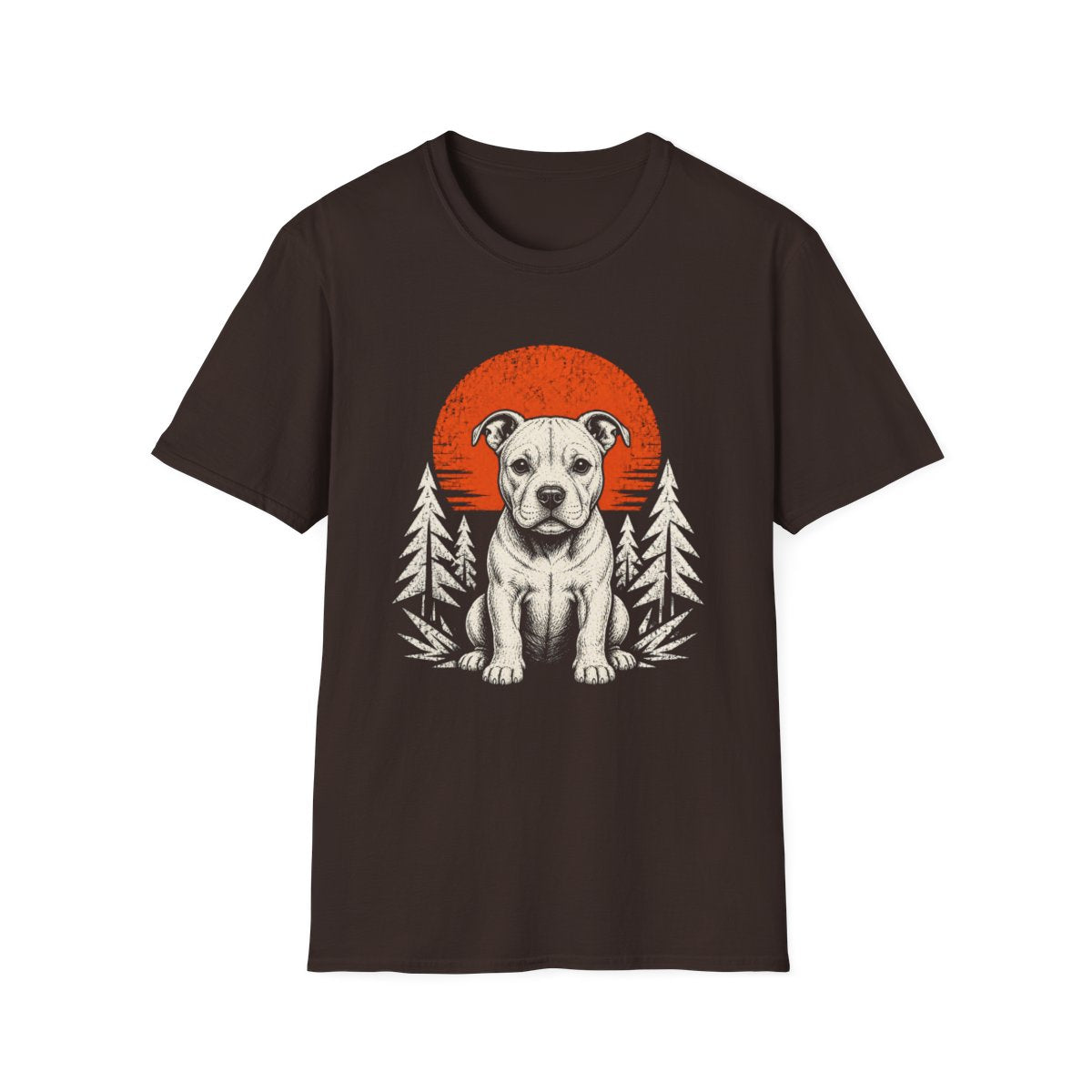 American Staffordshire Terrier Adventure Club Tee - Dark Chocolate
