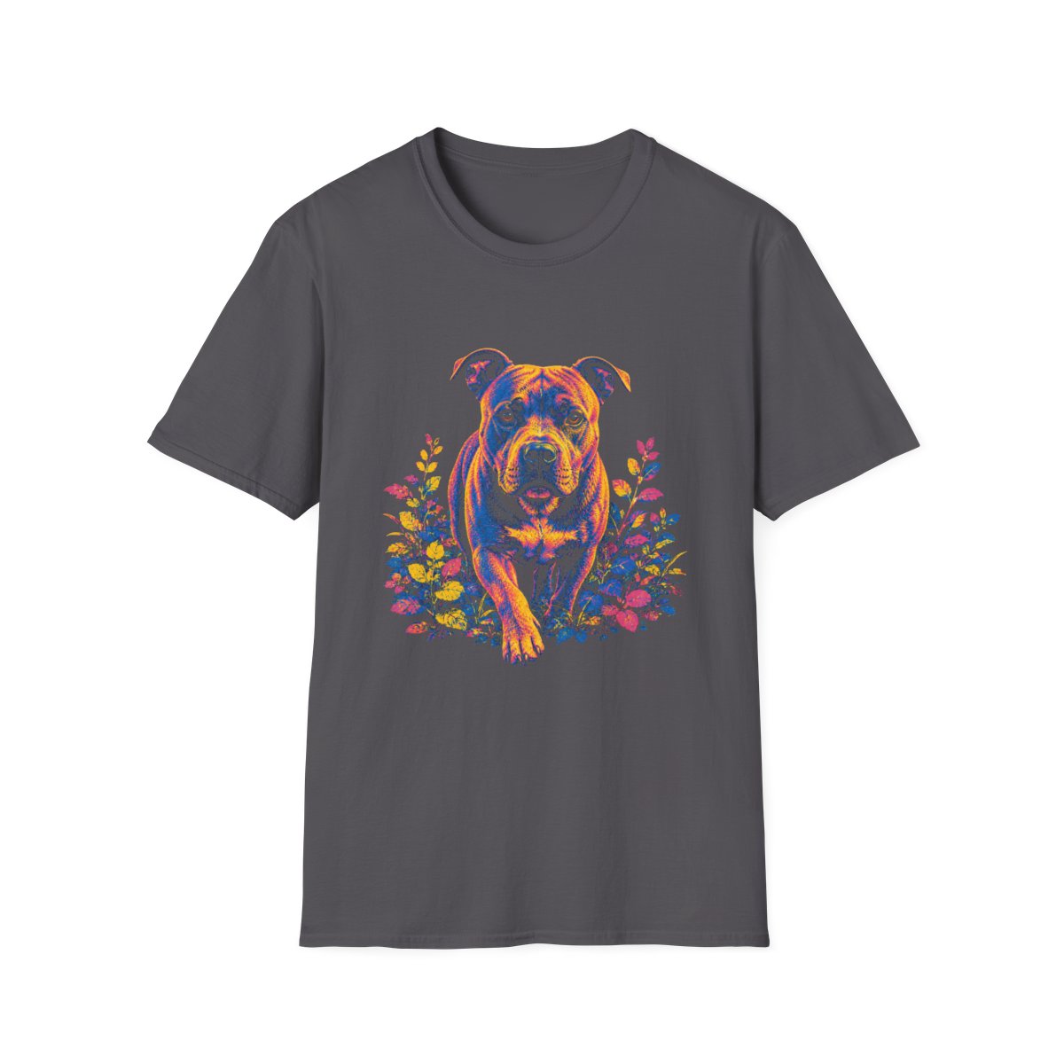 American Staffordshire Terrier Bold Spirit Tee - Charcoal