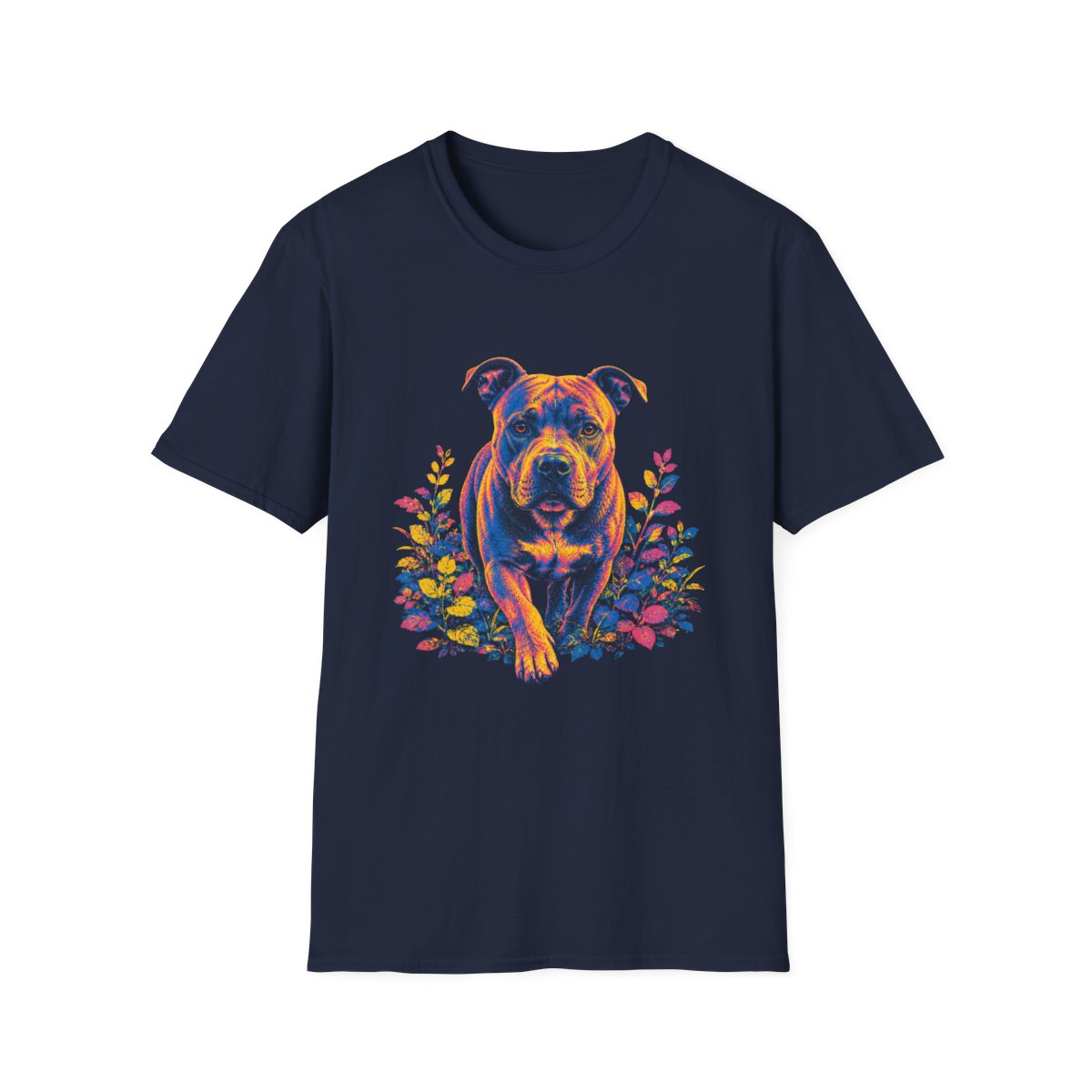 American Staffordshire Terrier Bold Spirit Tee - Navy