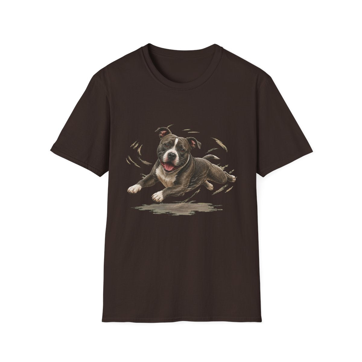 American Staffordshire Terrier Certified Zoomies Champion Tee - Dark Chocolate
