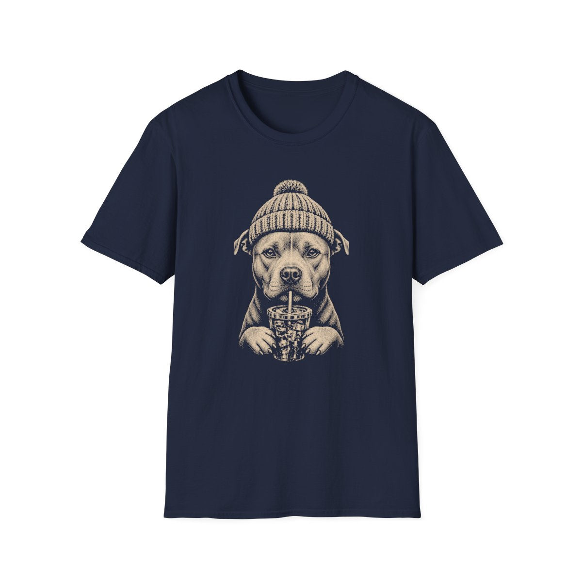 American Staffordshire Terrier Cold Brew Tee - Navy