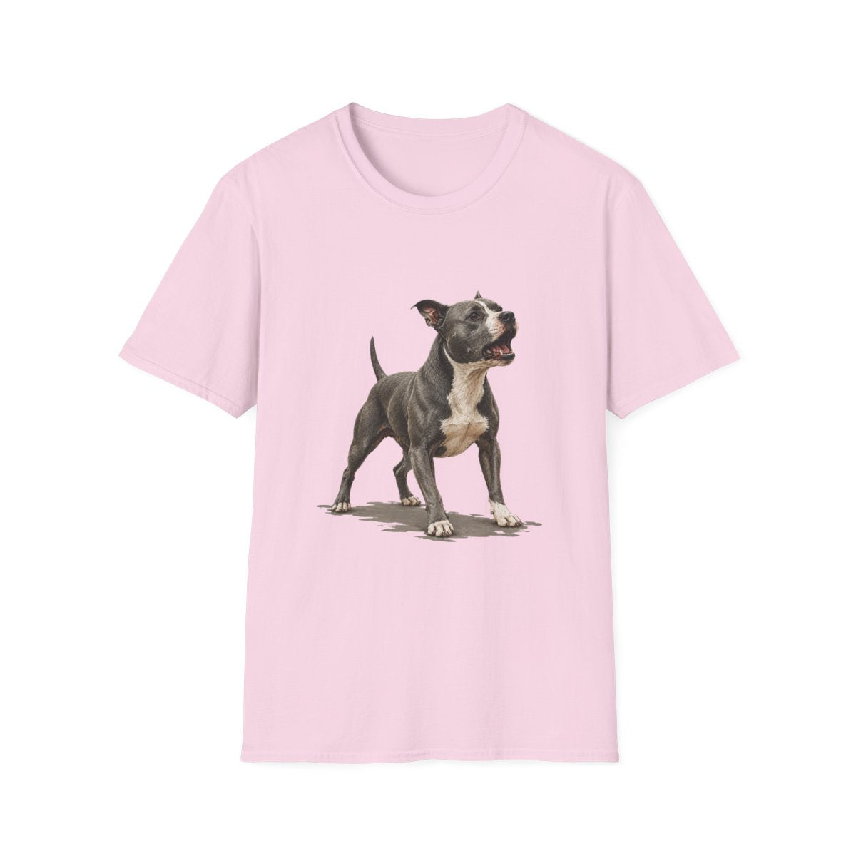 American Staffordshire Terrier Head Of Security Tee - Light Pink