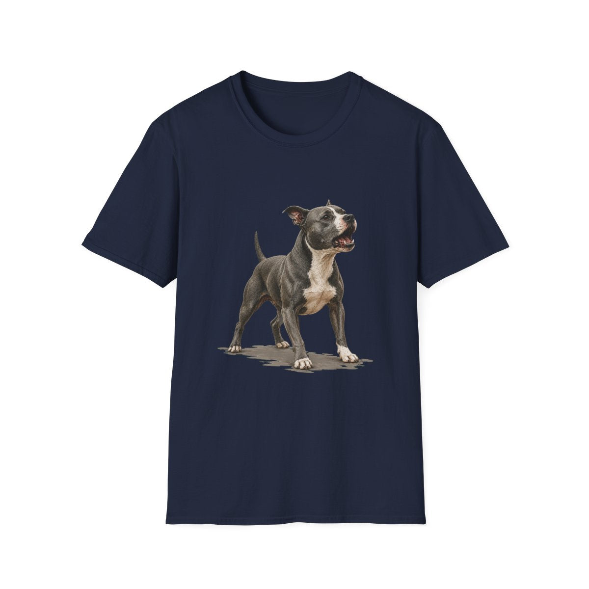 American Staffordshire Terrier Head Of Security Tee - Navy