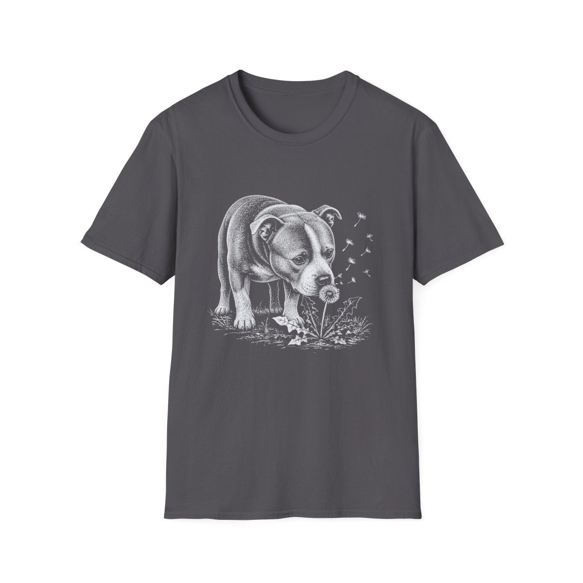 American Staffordshire Terrier Make A Wish Tee - Charcoal