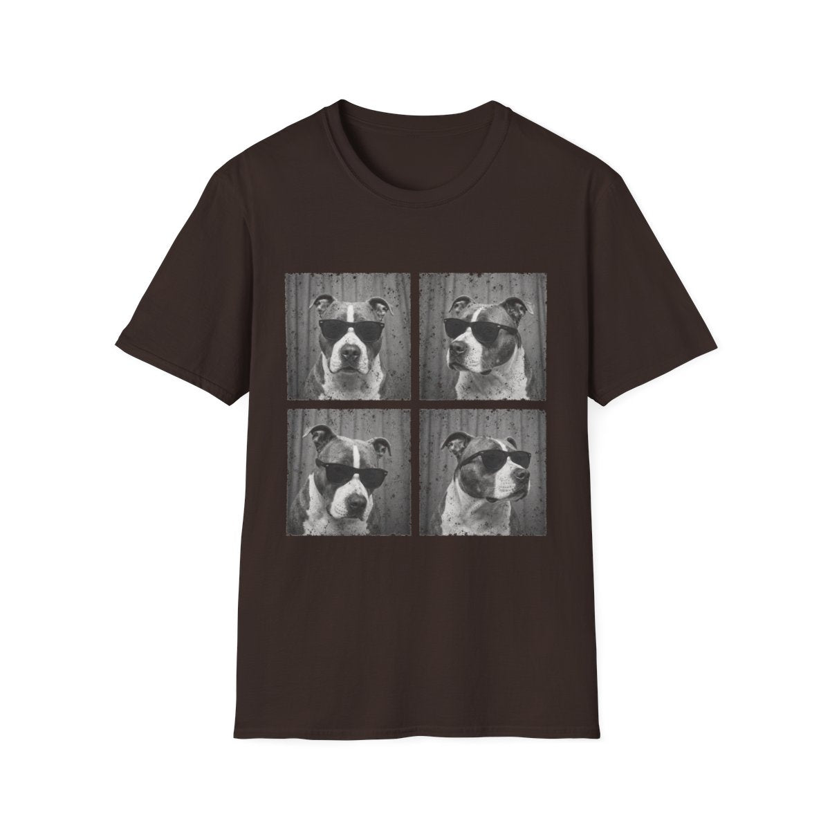 American Staffordshire Terrier Photo Booth Tee - Dark Chocolate