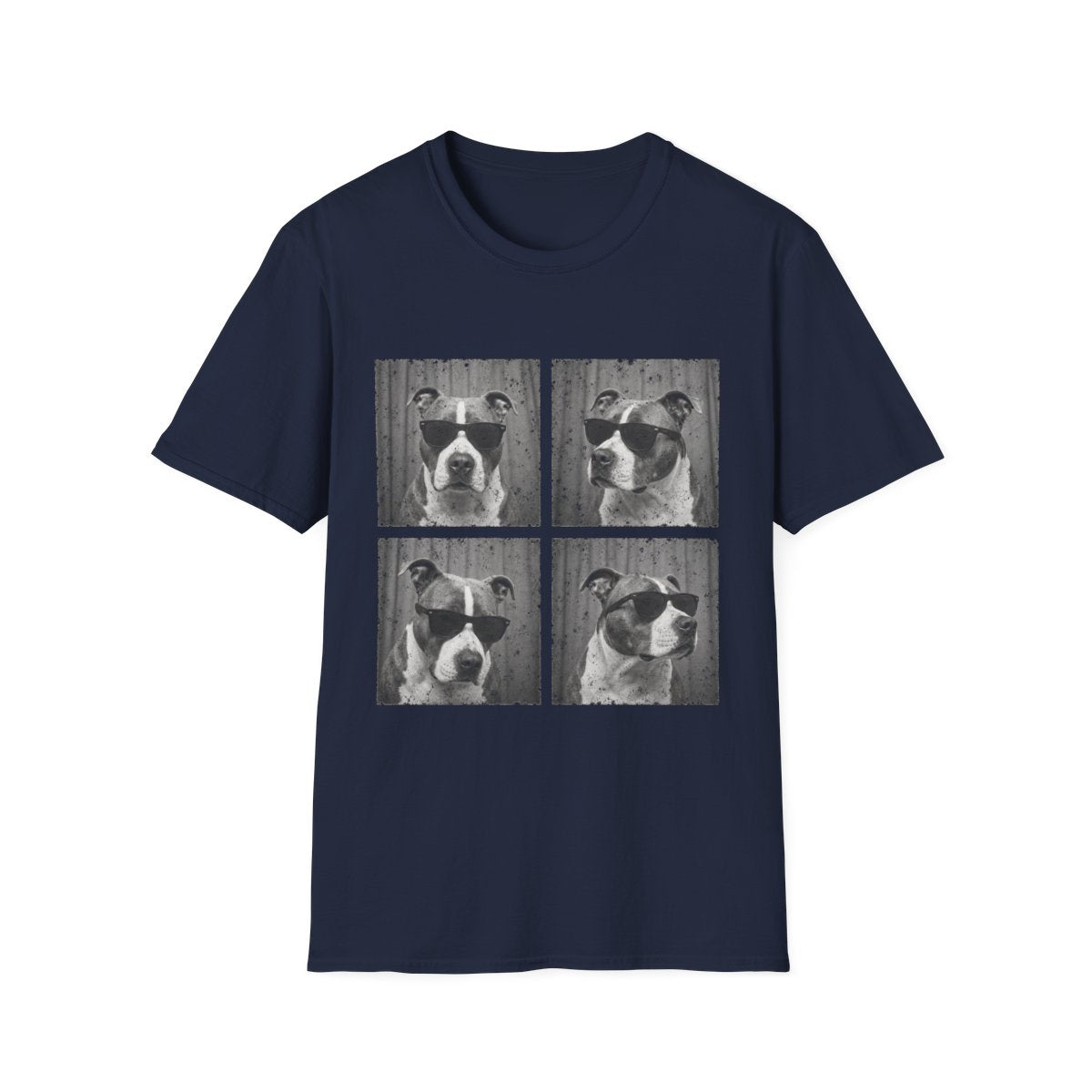 American Staffordshire Terrier Photo Booth Tee - Navy