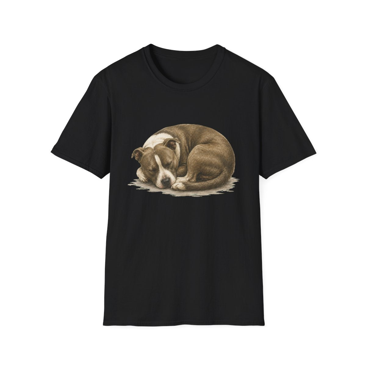 American Staffordshire Terrier Rest At Last Tee - Black