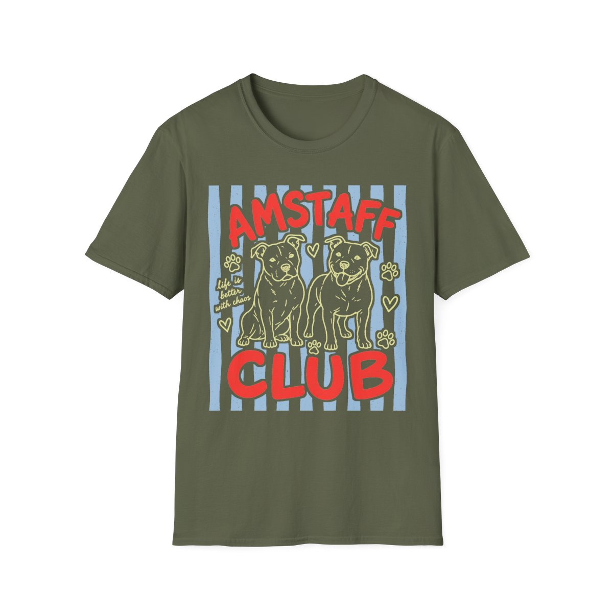 AmStaff Club Tee - Military Green