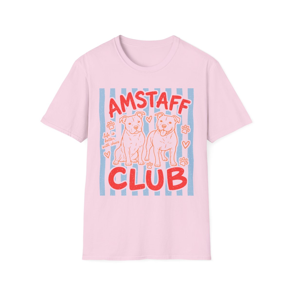 AmStaff Club Tee - Light Pink