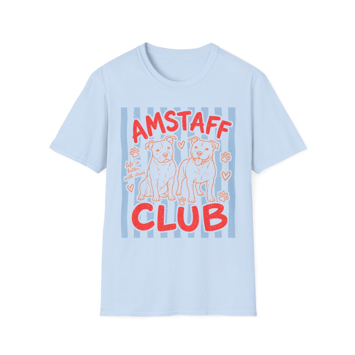 AmStaff Club Tee - Light Blue