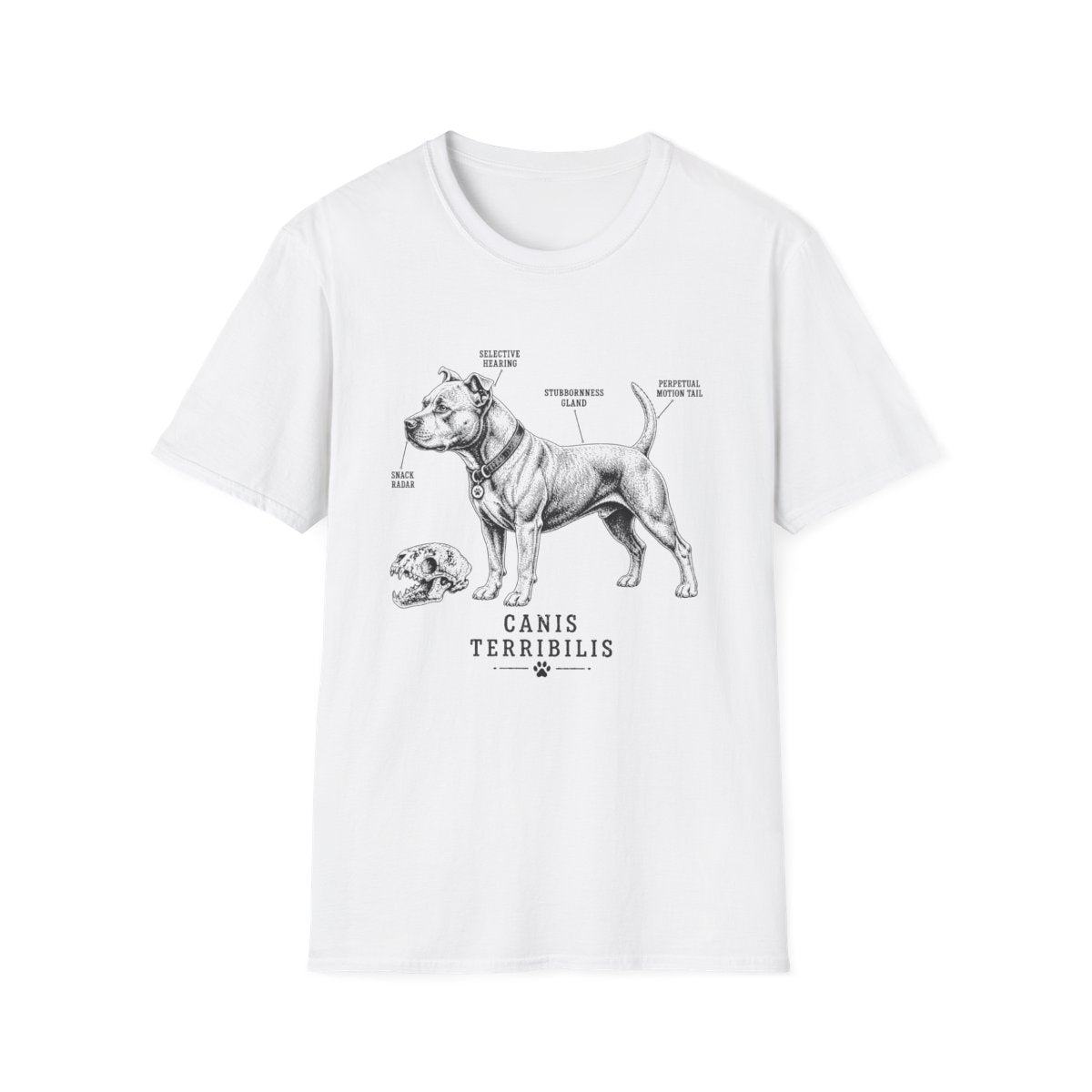 Anatomy Of A American Pit Bull Terrier Tee - White