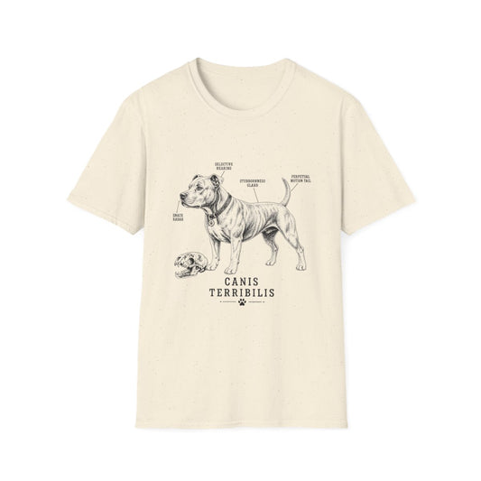 Anatomy Of A American Staffordshire Terrier Tee - Natural