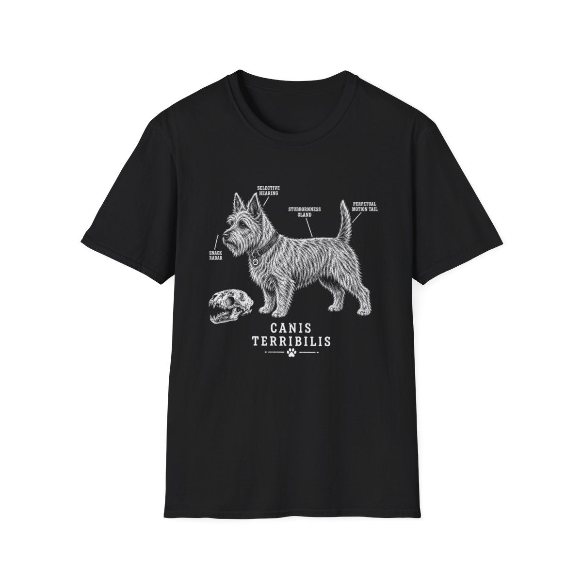 Anatomy Of A Australian Terrier Tee - Black