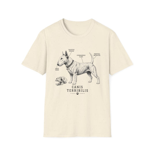 Anatomy Of A Bull Terrier Tee - Natural