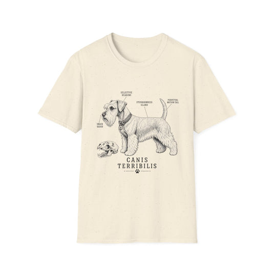 Anatomy Of A Cesky Terrier Tee - Natural