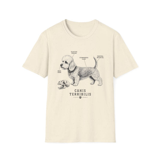 Anatomy Of A Dandie Dinmont Terrier Tee - Natural