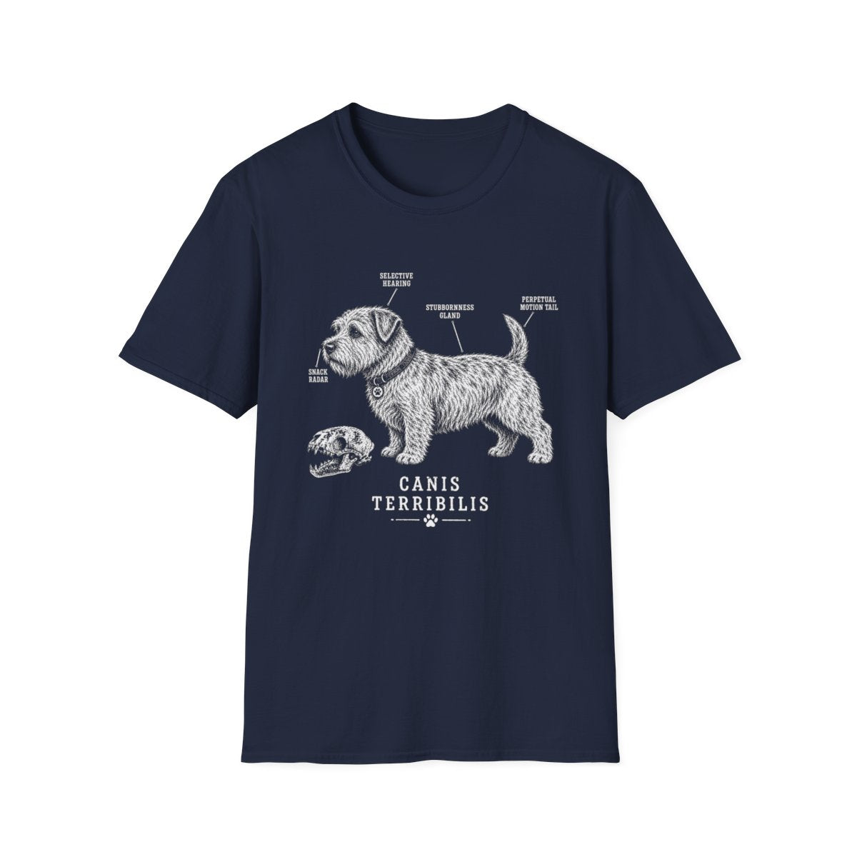 Anatomy Of A Glen of Imaal Terrier Tee - Navy