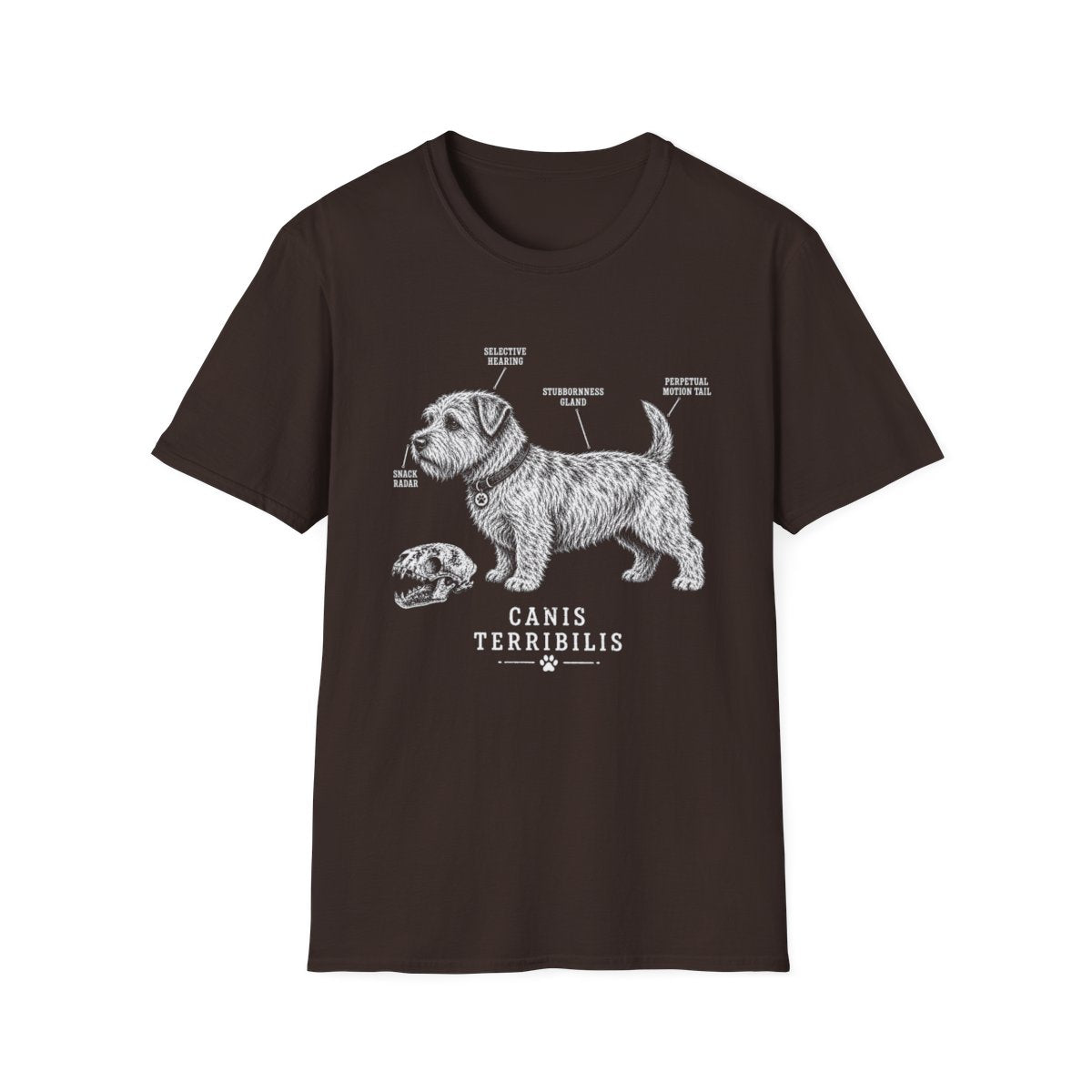 Anatomy Of A Glen of Imaal Terrier Tee - Dark Chocolate